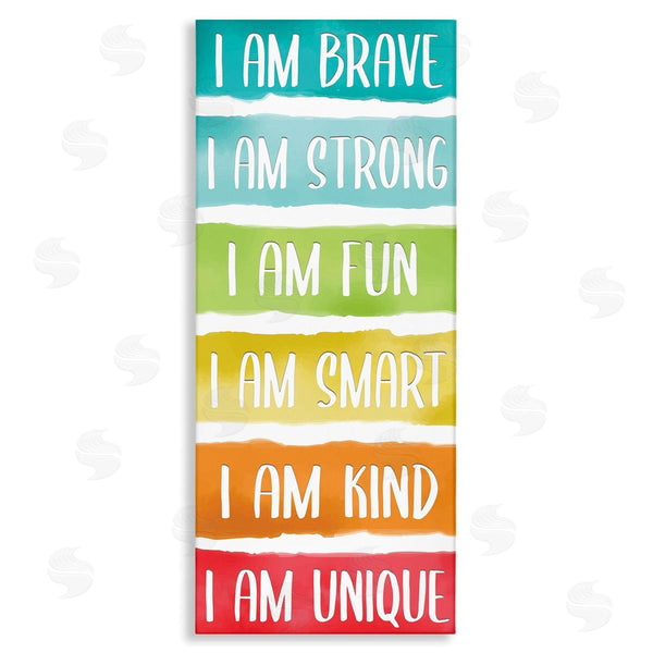 stupell industries Kim Allen | Fun Inspirational Rainbow Phrases Wall Art