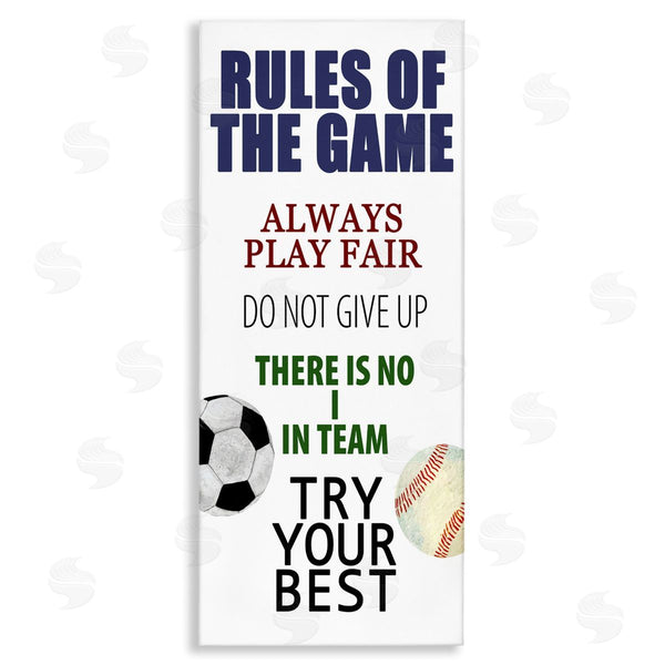 stupell industries Kim Allen | Fun Teamwork Rules of Game Wall Art