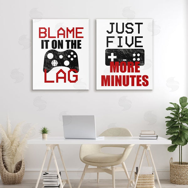 Stupell Industries Kim Allen | Funny Gamer Phrases Wall Art