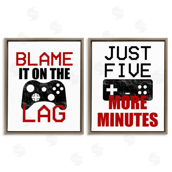 Stupell Industries Kim Allen | Funny Gamer Phrases Wall Art