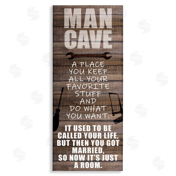 stupell industries Kim Allen | Funny Man Cave List Wall Art