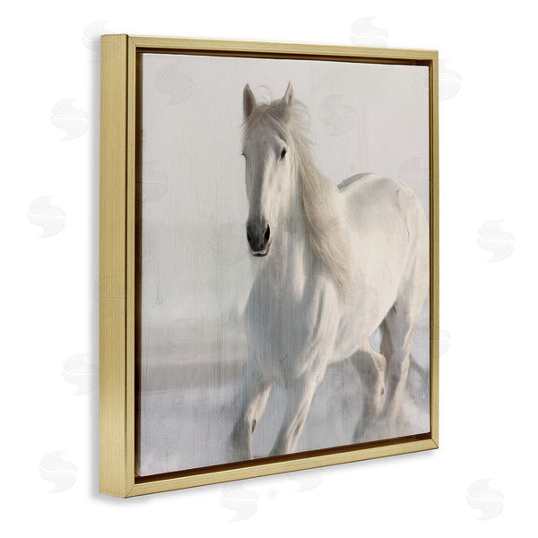 Stupell Industries Kim Allen | Galloping White Stallion