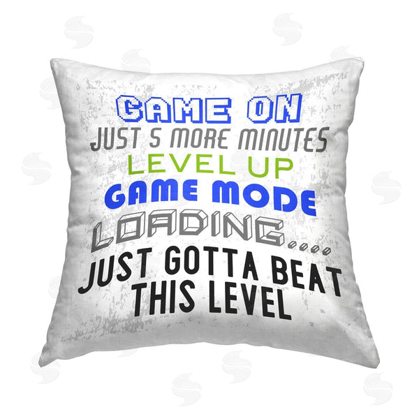 stupell industries Kim Allen | Game Mode Phrases Printed Throw Pillow