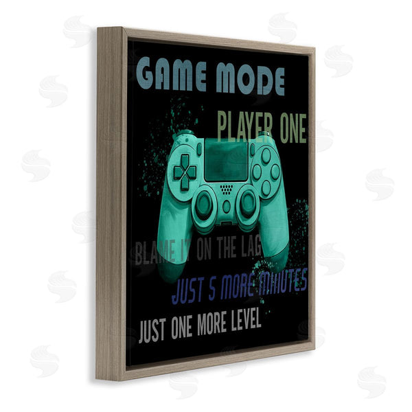 Stupell Industries Kim Allen | Game Mode Player One Controller Wall Art