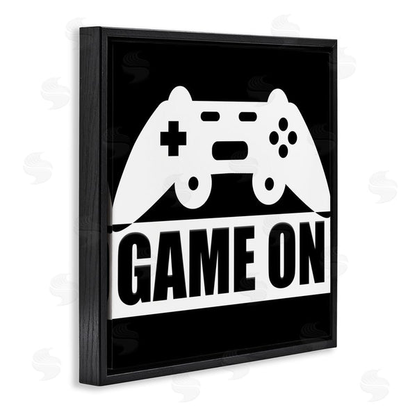 Stupell Industries Kim Allen | Game On Retro Black & White Wall Art