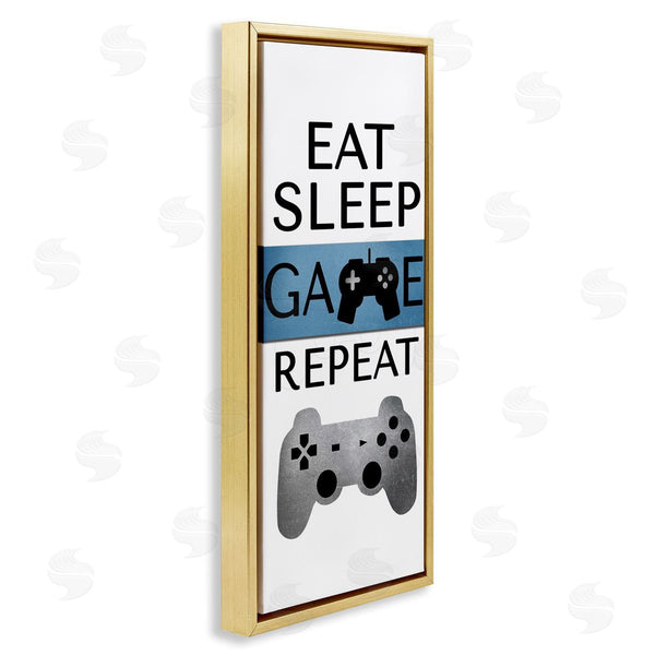 Stupell Industries Kim Allen | Game Repeat Lifestyle Wall Art