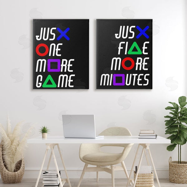 Stupell Industries Kim Allen | Gamer Button Symbols Phrases Wall Art