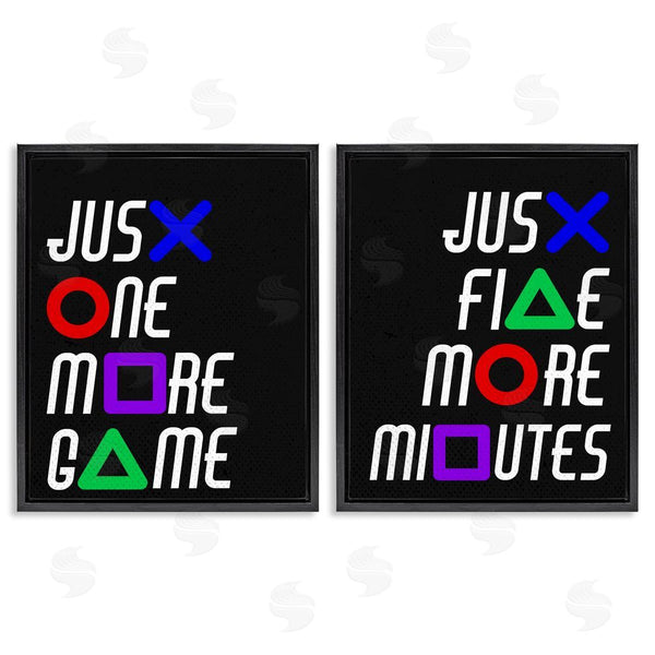 Stupell Industries Kim Allen | Gamer Button Symbols Phrases Wall Art