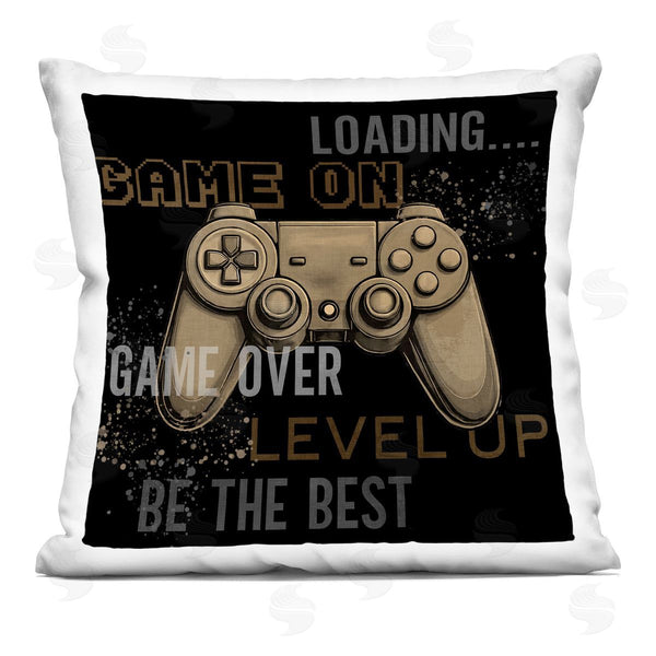 stupell industries Kim Allen | Gamer Controls Phrases Printed Throw Pillow