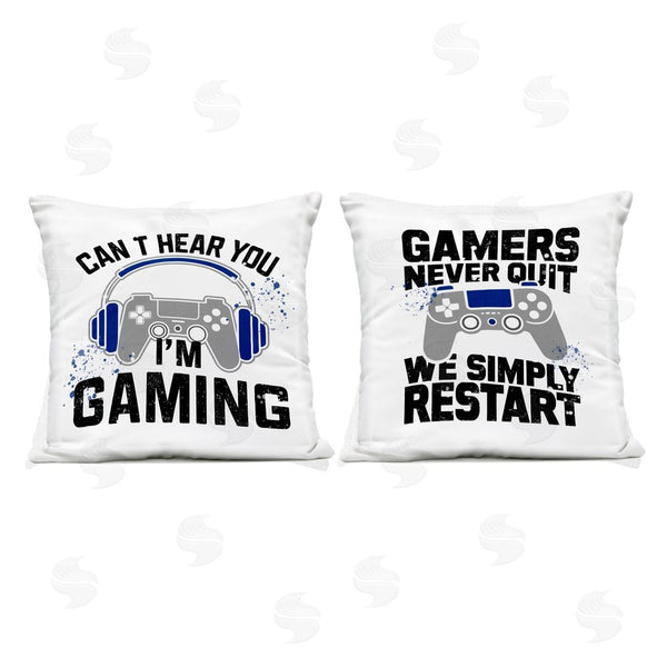 Stupell Industries Kim Allen | Gamer Culture Phrases Printed Throw Pillow Set