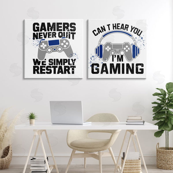 Stupell Industries Kim Allen | Gamer Culture Phrases Wall Art