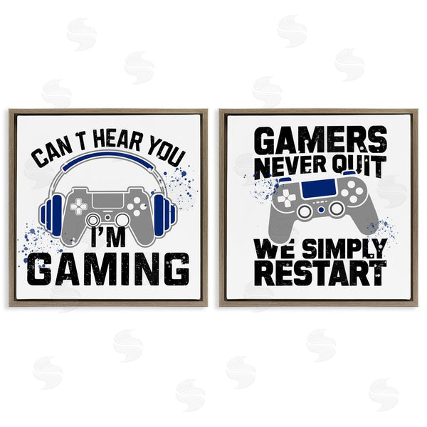 Stupell Industries Kim Allen | Gamer Culture Phrases Wall Art