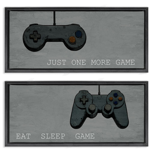 Stupell Industries Kim Allen | Gamer Phrases On Grey Wall Art