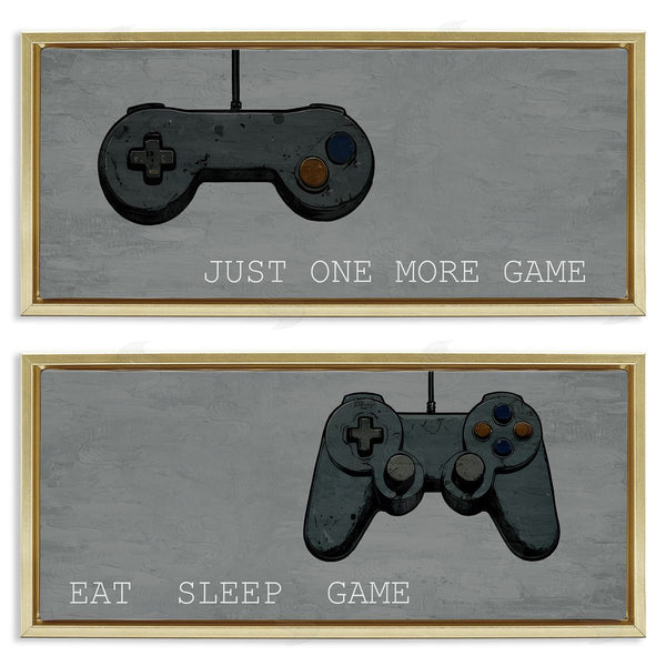 Stupell Industries Kim Allen | Gamer Phrases On Grey Wall Art