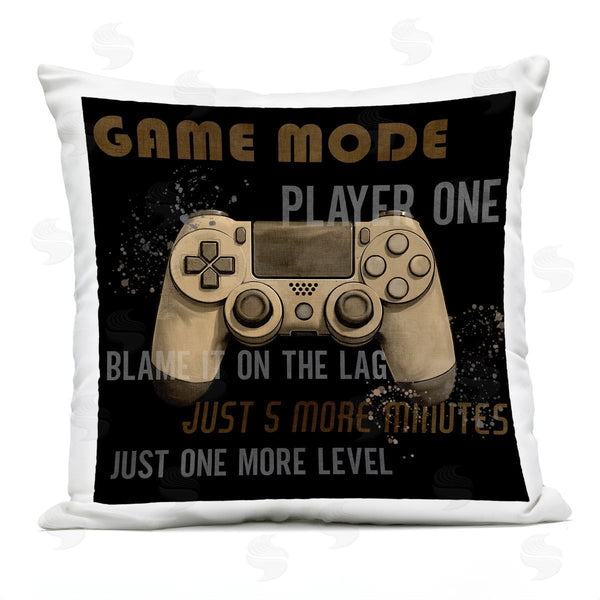Stupell Industries Kim Allen | Gamer Phrases Vintage Style Printed Throw Pillow