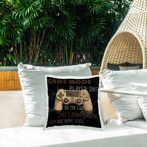 Stupell Industries Kim Allen | Gamer Phrases Vintage Style Printed Throw Pillow