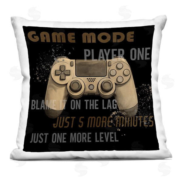 stupell industries Kim Allen | Gamer Phrases Vintage Style Printed Throw Pillow