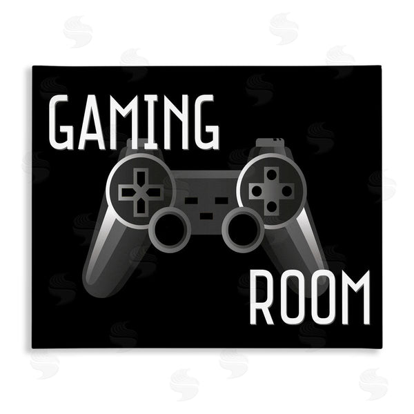 stupell industries Kim Allen | Gaming Room Black Controller Wall Art