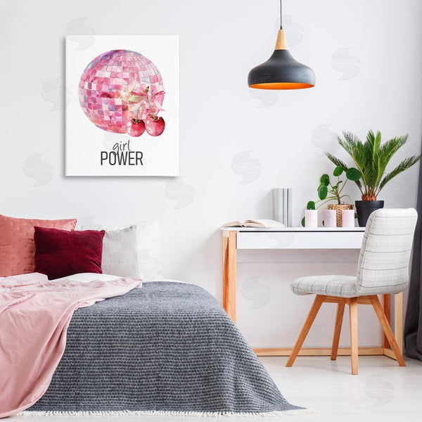 Stupell Industries Kim Allen | Girl Power Disco Cherries Wall Art