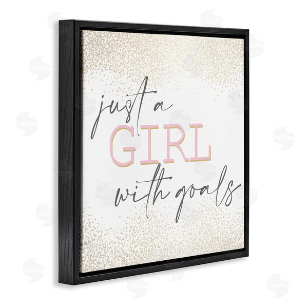 Stupell Industries Kim Allen | Girl With Goals Glamourous Sparkle
