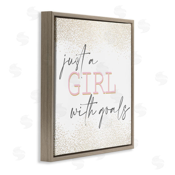 Stupell Industries Kim Allen | Girl With Goals Glamourous Sparkle