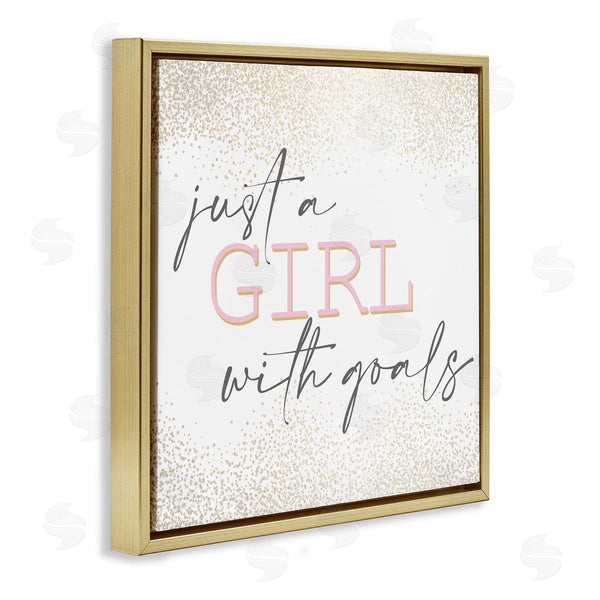 Stupell Industries Kim Allen | Girl With Goals Glamourous Sparkle