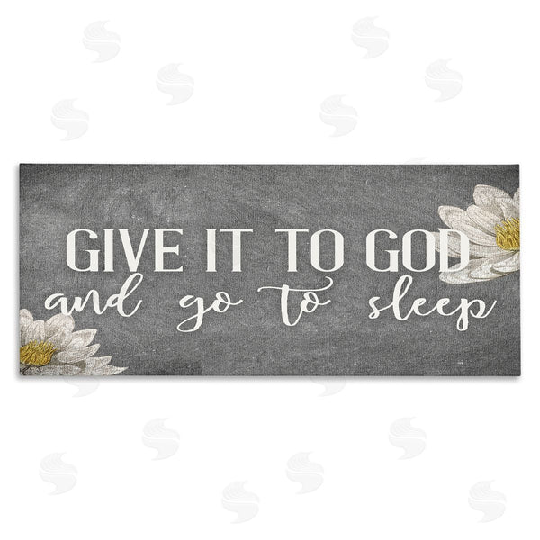stupell industries Kim Allen | Give It to God Grey Phrase Wall Art