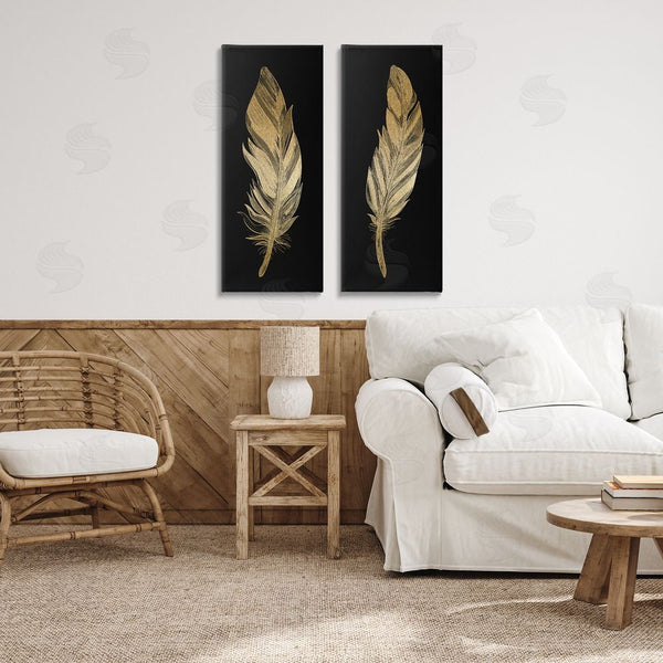 Stupell Industries Kim Allen | Glam Detailed Feather Wall Art