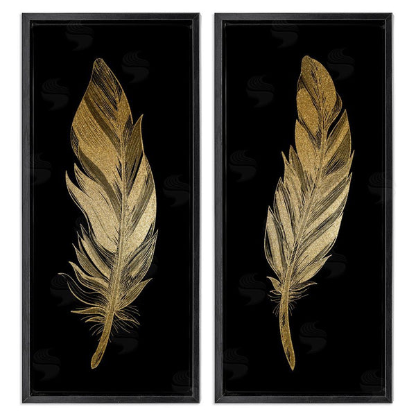 Stupell Industries Kim Allen | Glam Detailed Feather Wall Art