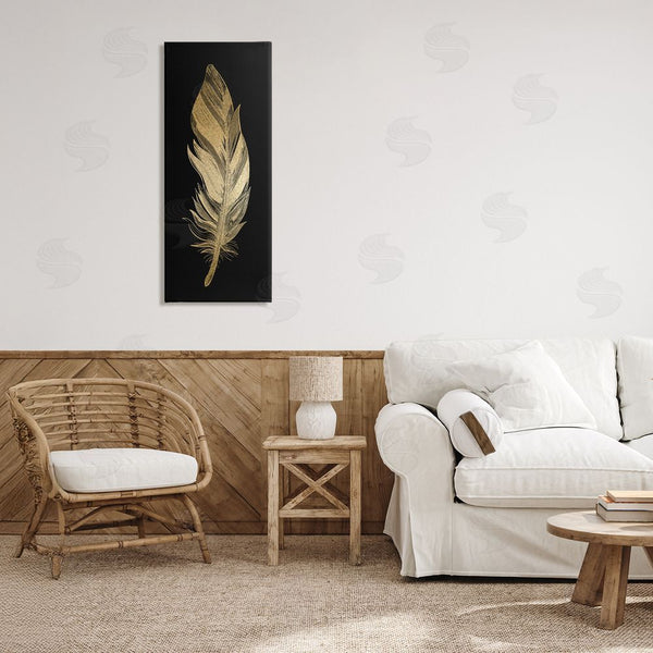 Stupell Industries Kim Allen | Glam Lined Feather Wall Art