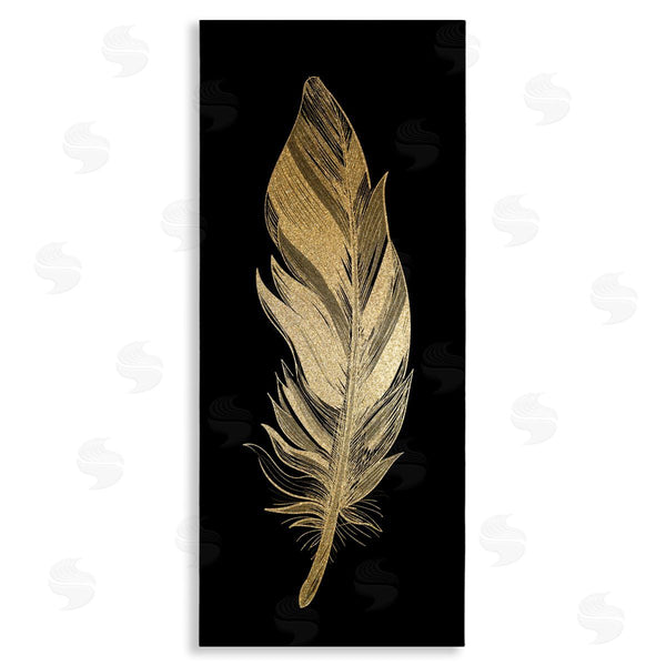 stupell industries Kim Allen | Glam Lined Feather Wall Art