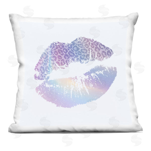 stupell industries Kim Allen | Glam Patterned Kiss Printed Throw Pillow