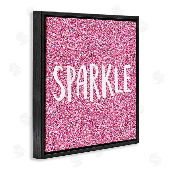 Stupell Industries Kim Allen | Glam Pink Sparkle Pattern Phrase Wall Art