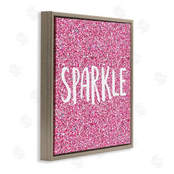 Stupell Industries Kim Allen | Glam Pink Sparkle Pattern Phrase Wall Art