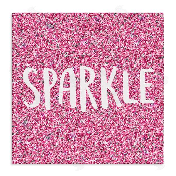 stupell industries Kim Allen | Glam Pink Sparkle Pattern Phrase Wall Art