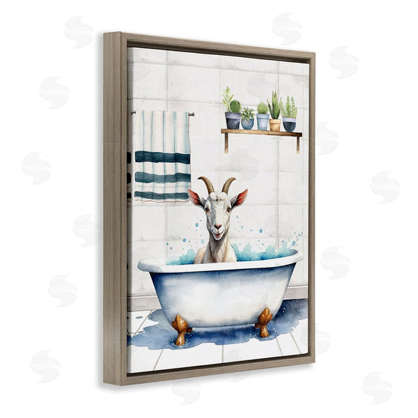 Stupell Industries Kim Allen | Goat Bathtime Suds Wall Art