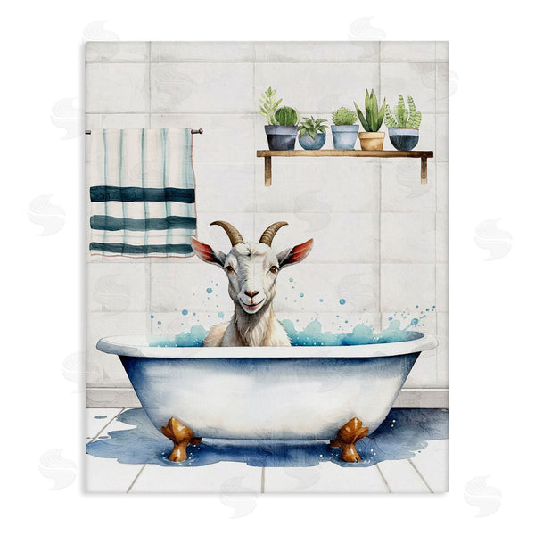 stupell industries Kim Allen | Goat Bathtime Suds Wall Art