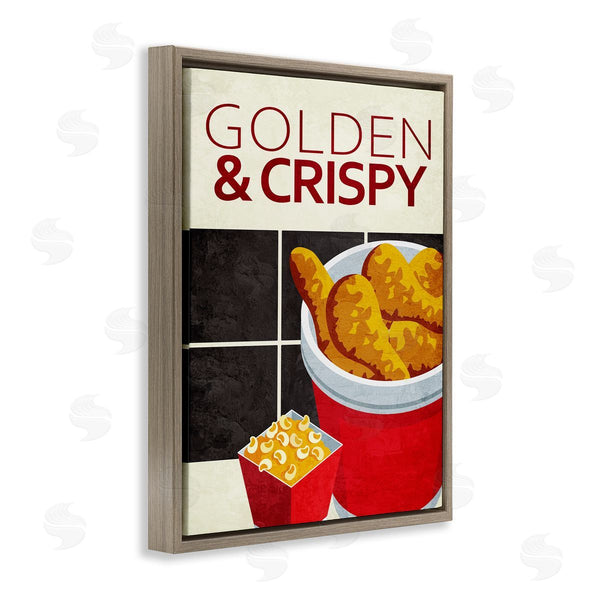 Stupell Industries Kim Allen | Golden & Crispy Fried Food