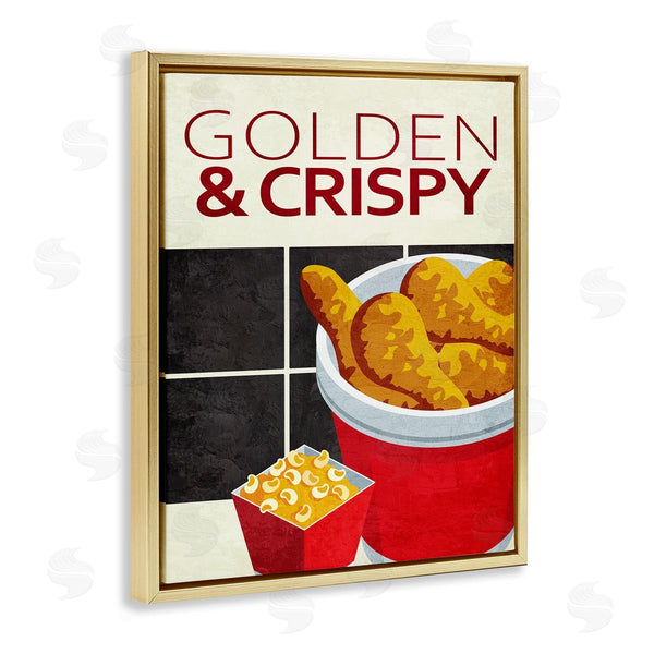 Stupell Industries Kim Allen | Golden & Crispy Fried Food