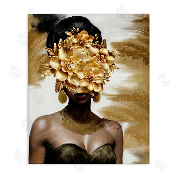 stupell industries Kim Allen | Golden Gaze Female Portrait