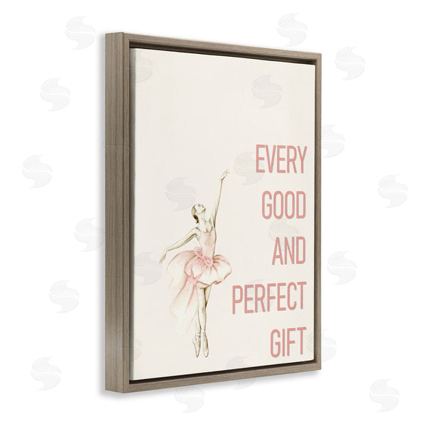 Stupell Industries Kim Allen | Good & Perfect Gift Ballerina Wall Art
