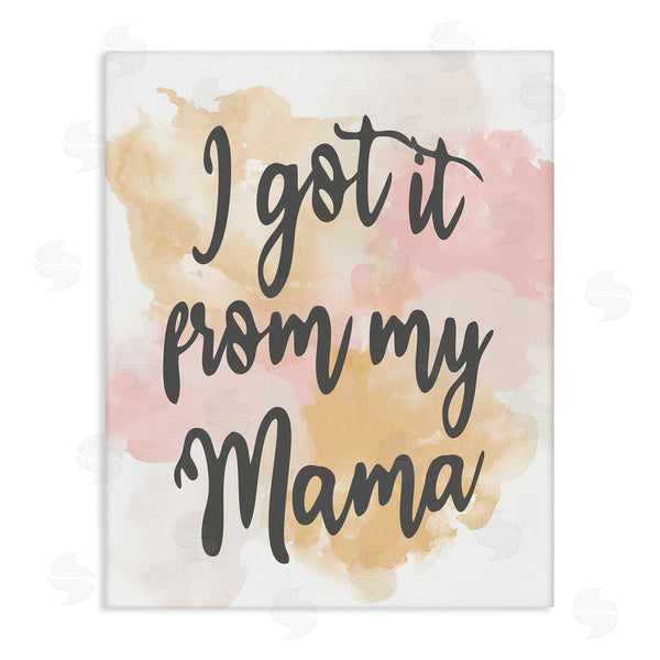 stupell industries Kim Allen | Got It From My Mama Watercolor Effect Calligraphy Wall Art