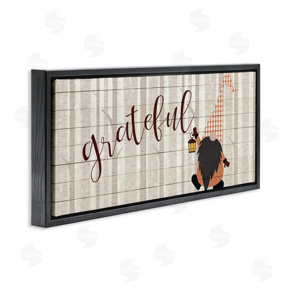 Stupell Industries Kim Allen | Grateful Phrase Forest Gnome Mythical Harvest Elf