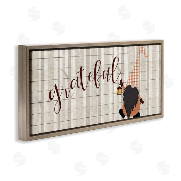 Stupell Industries Kim Allen | Grateful Phrase Forest Gnome Mythical Harvest Elf