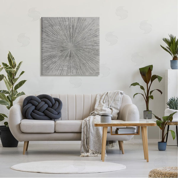 Stupell Industries Kim Allen | Grey Burst Pattern Wall Art