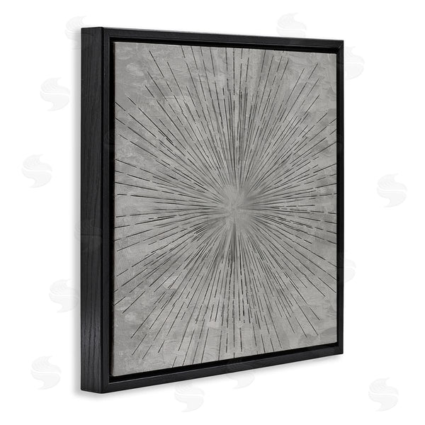 Stupell Industries Kim Allen | Grey Burst Pattern Wall Art