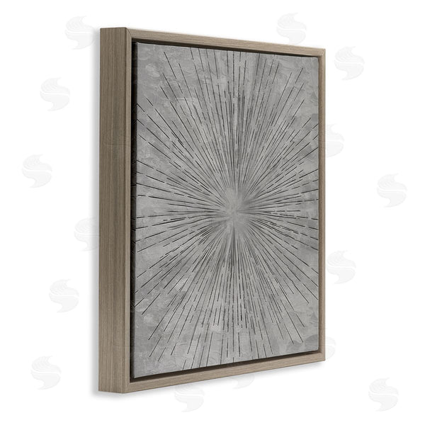 Stupell Industries Kim Allen | Grey Burst Pattern Wall Art