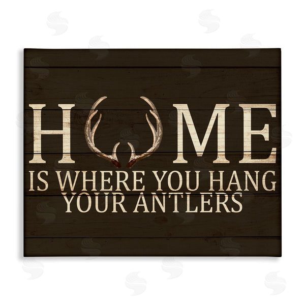 stupell industries Kim Allen | Hang Your Antlers Rustic Hunting Phrase