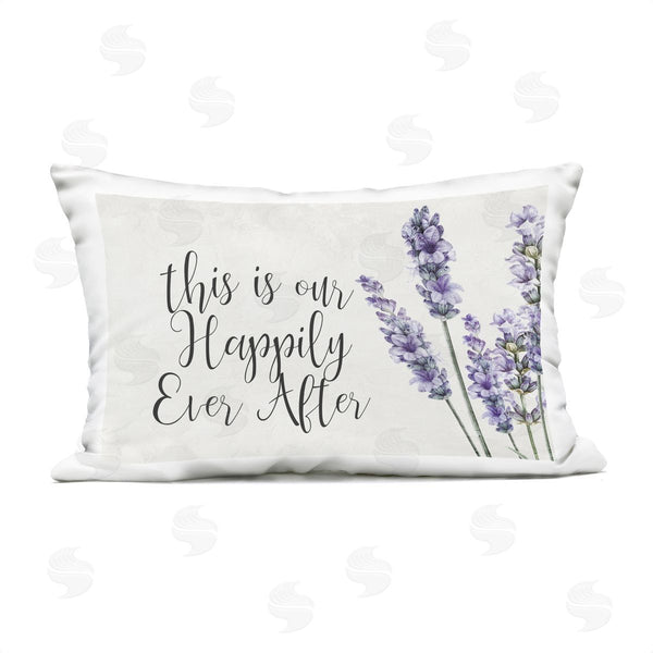 Stupell Industries Kim Allen | Happily Ever After Lavender Printed Throw Pillow