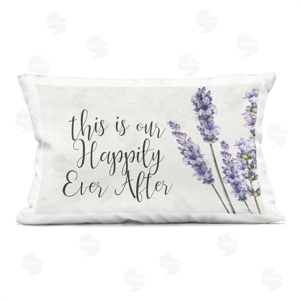 stupell industries Kim Allen | Happily Ever After Lavender Printed Throw Pillow